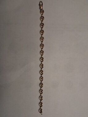 Gold Mariner Anchor Link Bracelet 14K Yellow 6 3/4"